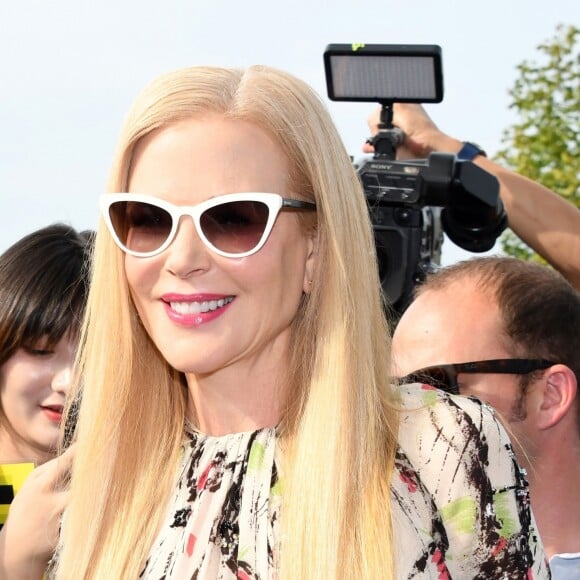 Nicole Kidman arrive au défilé Prada lors de la Fashion Week (MLFW), le 18 septembre 2019.