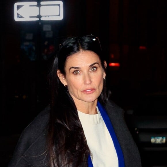 Demi Moore se promène dans les rues de New York le 9 mars 2019.