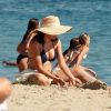 Exclusif - Jenna Dewan passe la journée à la plage avec son compagnon Steve Kazee et sa fille Everly Tatum sur une plage de Los Angeles. Le 30 août 2019