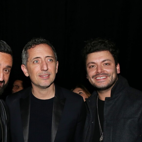 Exclusif - Cyril Hanouna, Gad Elmaleh (parrain Tsedaka 2018) et Kev Adams - Grande soirée de la solidarité de l'Appel national pour la Tsedaka, autour du parrain Tsedaka 2018 G.Elmaleh, au palais des Congrés à Paris, France, le 17 décembre 2018. © Dominique Jacovides/Bestimage