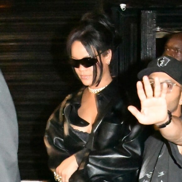 Exclusif - Rihanna à la sortie de la discothèque Up&Down à New York City, le 14 septembre 2019.