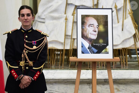 Hommage à l'ancien président de la République, Jacques Chirac au palais de l'Elysée à Paris, France, le 26 septembre 2019. © Jean-Baptiste Autissier/Panoramic/Bestimage