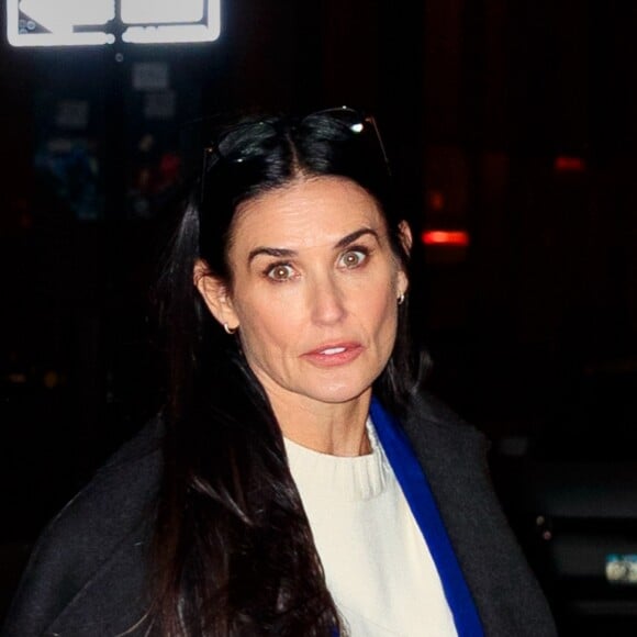 Demi Moore se promène dans les rues de New York le 9 mars 2019.