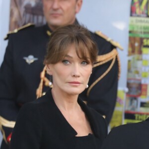 Nicolas Sarkozy et sa femme Carla Bruni, Edouard Philippe - Arrivées en l'église Saint-Sulpice pour les obsèques de l'ancien président de la République Jacques Chirac à Paris. Un service solennel sera présidé par le président de la République. Le 30 septembre 2019 © Dominique Jacovides / Bestimage