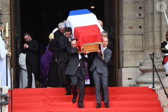 Obsèques de l'ancien président de la République Jacques Chirac à Paris en l'église Saint-Sulpice. Un service solennel présidé par le président de la République Emmanuel Macron. Le 30 septembre 2019