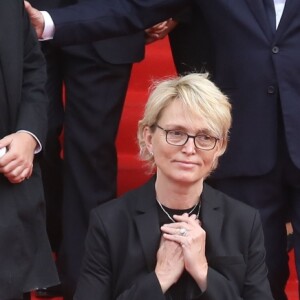 Martin Chirac, sa mère Claude Chirac et son mari Frédéric Salat-Baroux - Sorties des obsèques de l'ancien président de la République Jacques Chirac en l'église Saint-Sulpice à Paris. Le 30 septembre 2019 © Dominique Jacovides / Bestimage