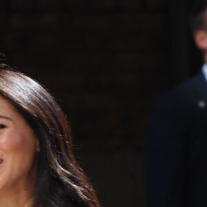 Meghan Markle, duchesse de Sussex, se rend à l'Université de Johannesburg où elle a  participé à une table ronde avec l'Association des universités du Commonwealth, dont elle est la marraine. Johannesburg, Afrique du Sud, le 1er octobre 2019.