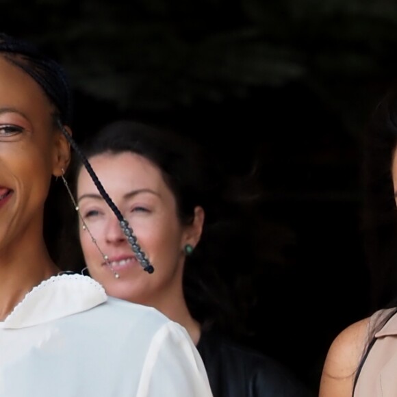 Meghan Markle, duchesse de Sussex, se rend à l'Université de Johannesburg où elle a participé à une table ronde avec l'Association des universités du Commonwealth, dont elle est la marraine. Johannesburg, Afrique du Sud, le 1er octobre 2019.