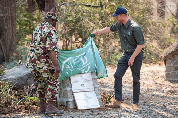 Le prince Harry, duc de Sussex visite le parc national de Liwonde et la forêt Mangochi lors de la huitième journée de la visite royale en Afrique. Liwonde, le 30 septembre 2019.