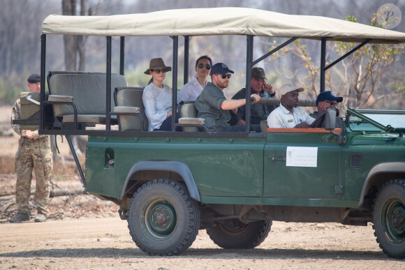 Le prince Harry, duc de Sussex visite le parc national de Liwonde et la forêt Mangochi lors de la huitième journée de la visite royale en Afrique. Liwonde, le 30 septembre 2019.