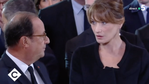 Passage de François Hollande dans "C à vous" (France 5). Mardi 1er octobre 2019.