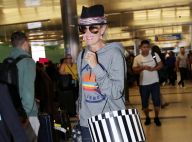 Laeticia Hallyday : Look décontracté pour rentrer à L.A. et retrouver ses filles