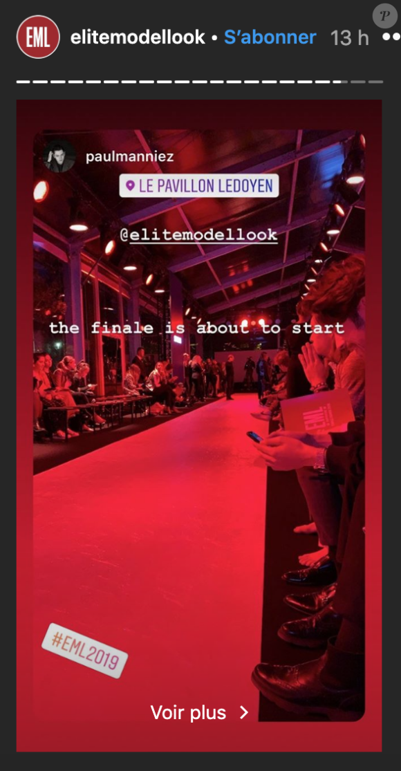 Finale Elite Model Look du 2 octobre 2019, Paris.