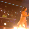Linda Hardy et Christophe Licata sur une rumba lors du troisième prime de "Danse avec les stars 2019, le 5 octobre, sur TF1