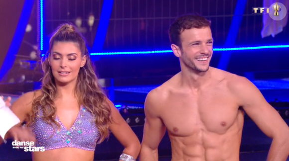 Candice Pascal et Hugo Philip sur un chacha lors du troisième prime de "Danse avec les stars 2019", le 5 octobre 2019, sur TF1