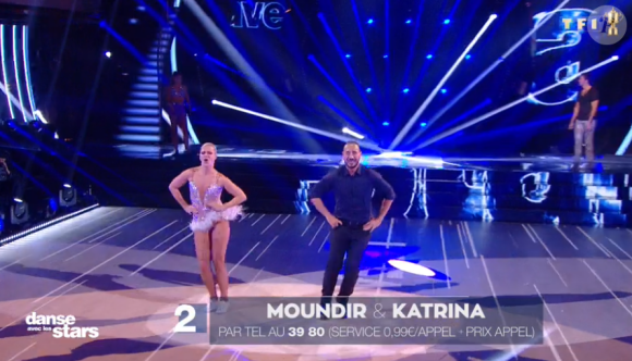 Moundir et Katrina Patchett lors du face à face, troisième prime de "Danse avec les stars 2019", le 5 octobre 2019, sur TF1