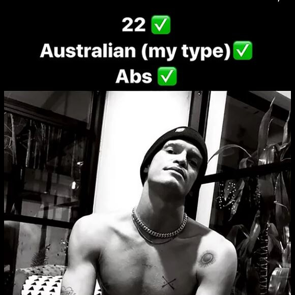 Miley Cyrus complimente Cody Simpson le 5 octobre 2019.