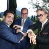 David Brolliet, Fadi Joseph Abou et Flavio Bucciarelli - Les invités lors du week-end organisé par Less Saves The Planet le 7 septembre 2019 à l'Alpina Gstaad
