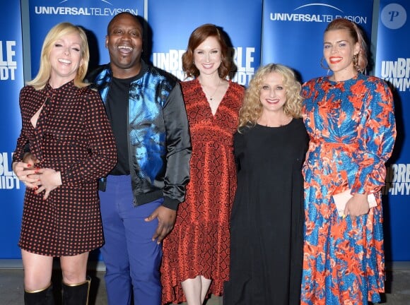 Jane Krakowski, Tituss Burgess, Ellie Kemper, Carol Kane, Busy Phillips à la première de "Unbreakable Kimmy Schmidt" à Los Angeles, le 29 mai 2019.