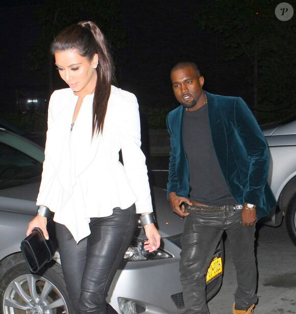 Kim Kardashian et Kanye West en 2012 à New York. 