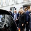 Brigitte Macron lors de la visite de la cité scolaire Alphonse de Lamartine à Paris le 9 octobre 2019. © Dominique Jacovides / Bestimage