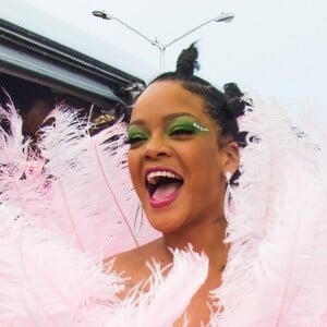 Rihanna lors de la parade de Kadooment Day dans la paroisse de Saint-Michael à La Barbade, le 5 août 2019