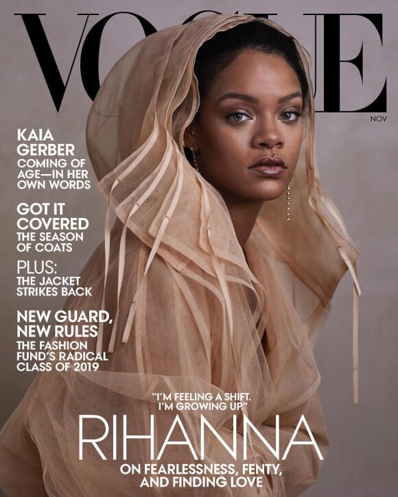 Rihanna en couverture de "Vogue", numéro de novembre 2019.