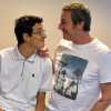 Jean-Luc Reichmann et Paul, candidat "Les 12 Coups de midi" sur TF1. Octobre 2019.