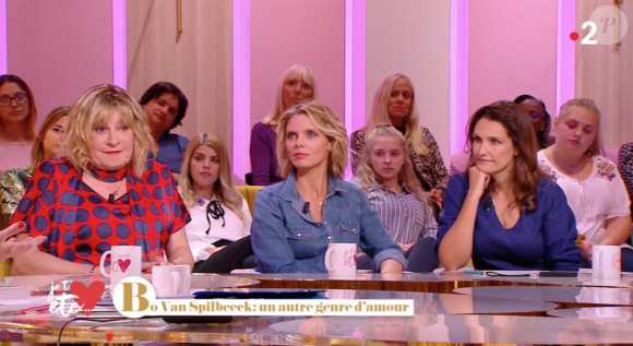 Sylvie Tellier évoque l'intégration des candidates trans à l'élection Miss France dans "Je t'aime etc.", le 9 octobre 2019 sur France 2.