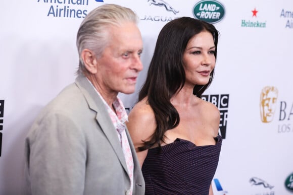 Michael Douglas, et sa femme Catherine Zeta-Jones - Tapis rouge de la soirée BBC America TV à Los Angeles Le 21 septembre 2019