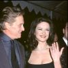 Catherine Zeta-Jones (enceinte) et Michael Douglas à Los Angeles en 2000.