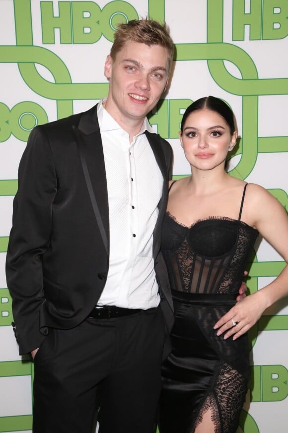 Levi Meaden et sa compagne Ariel Winter au photocall de la soirée "HBO Golden Globe Party" au Circa 55 à Beverly Hills. Los Angeles, le 6 janvier 2019.