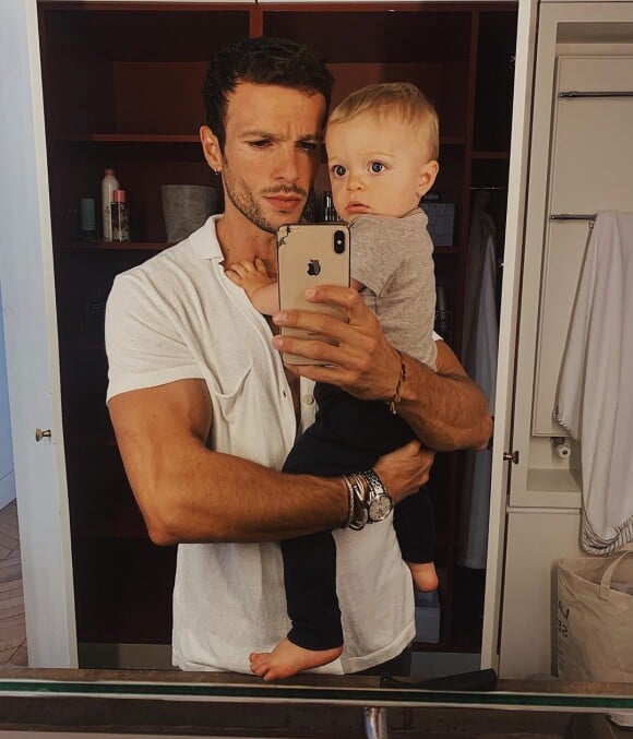 Hugo Philip avec son fils Marlon sur Instagram, le 5 septembre 2019