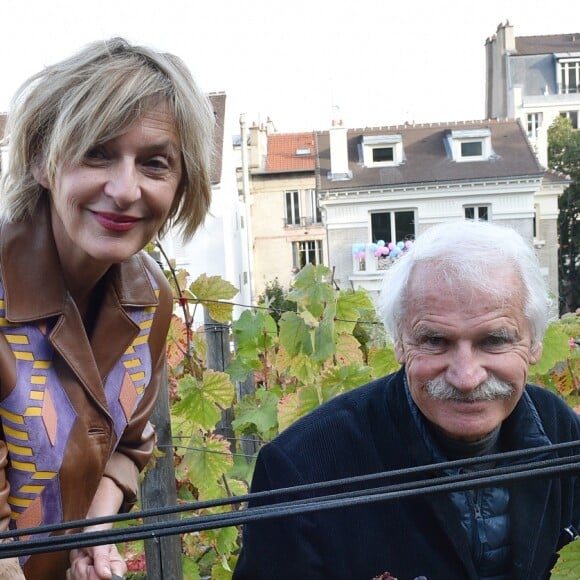 Yann Arthus-Bertrand et Sophie Mounicot (Parrain et marraine de la fête des Vendanges de Montmartre) - Vendanges des vignes du Clos Montmartre à Paris le 12 octobre 2019. © Giancarlo Gorassini/Bestimage