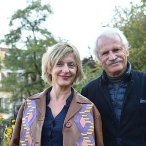 Yann Arthus-Bertrand et Sophie Mounicot (Parrain et marraine de la fête des Vendanges de Montmartre) - Vendanges des vignes du Clos Montmartre à Paris le 12 octobre 2019. © Giancarlo Gorassini/Bestimage