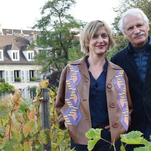 Yann Arthus-Bertrand et Sophie Mounicot (Parrain et marraine de la fête des Vendanges de Montmartre) - Vendanges des vignes du Clos Montmartre à Paris le 12 octobre 2019. © Giancarlo Gorassini/Bestimage