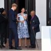 Le prince Harry, duc de Sussex, et Meghan Markle, duchesse de Sussex, avec leur fils Archie ont rencontré l'archevêque Desmond Tutu et sa femme à Cape Town, Afrique du Sud. Le 25 septembre 2019