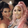 Tatianna, candidate de la deuxième saison de l'émission "RuPaul's Drag Race", et BenDeLaCreme sur Instagram. Le 14 juin 2018.