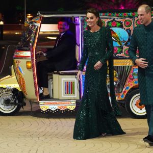 Catherine Kate Middleton, duchesse de Cambridge, le prince William, duc de Cambridge - Le duc et la duchesse de Cambridge arrivent à une réception en leur honneur donnée par le haut commissaire britannique au Pakistan , à Islamabad le 15 octobre 2019.
