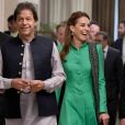 Imran Khan, premier ministre du Pakistan, Catherine Kate Middleton, duchesse de Cambridge - Le duc et la duchesse de Cambridge lors d'une visite chez le premier ministre du Pakistan à Islamabad le 15 octobre 2019.