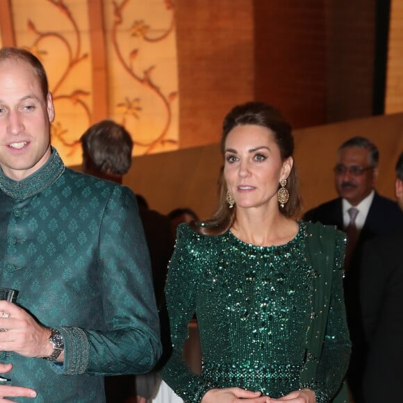 Catherine Kate Middleton, le prince William - Le duc et la duchesse de Cambridge lors d'une réception offerte par le haut commissaire britannique à Islamabad, Pakistan le 15 octobre 2019.