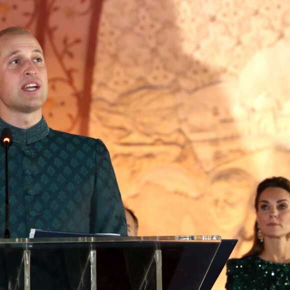 Catherine Kate Middleton, le prince William - Le duc et la duchesse de Cambridge lors d'une réception offerte par le haut commissaire britannique à Islamabad, Pakistan le 15 octobre 2019.