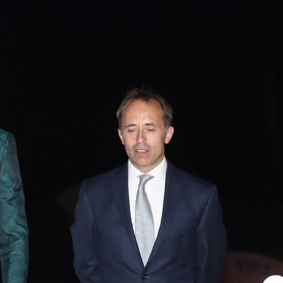 Catherine Kate Middleton, le prince William , Thomas Drew et sa femme Joanna - Le duc et la duchesse de Cambridge lors d'une réception offerte par le haut commissaire britannique à Islamabad, Pakistan le 15 octobre 2019.  The Duke and Duchess of Cambridge arrive to attend a reception hosted by the British High Commissioner to Pakistan Thomas Drew CMG (right), with his wife Joanna (left) at the National Monument in Islamabad during the second day of the royal visit to Pakistan.15/10/2019 - Islamabad