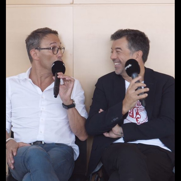 Stéphane Plaza et Julien Courbet en interview pour "Purepeople", septembre 2019