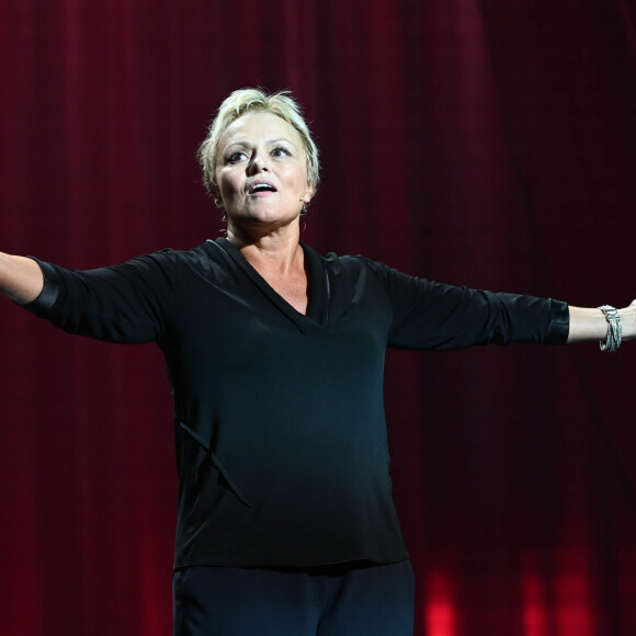 Muriel Robin - Générale du nouveau spectacle "Muriel Robin et Pof !" au Palais des Sports à Paris le 3 octobre 2019. © Coadic Guirec/Bestimage