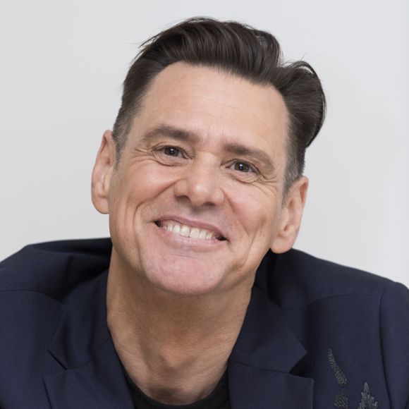 Jim Carrey en conférence de presse à Beverly Hills. Le 4 septembre 2018