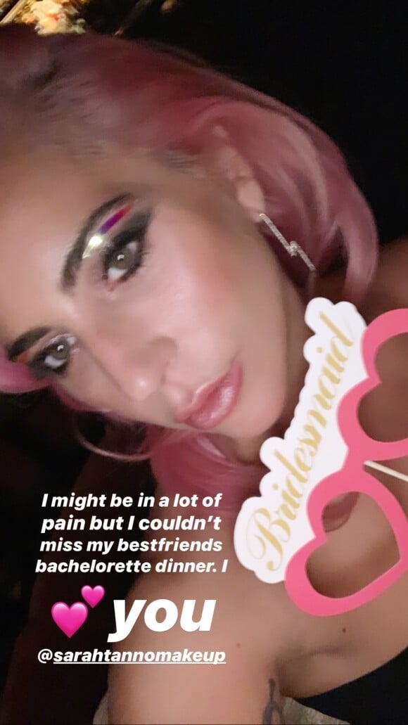 Lady Gaga rassure ses fans sur Instagram- 19 octobre 2019.