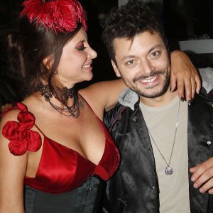 Ana Polina , Kev Adams - Soirée "Bal Masqué" pour le 40ème anniversaire de la société Dorcel au Pavillon d'Armenonville à Paris, le 18 octobre 2019. © Christophe Aubert via Bestimage