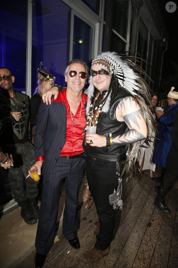 Jean-Michel Maire, Grégory Dorcel - Soirée "Bal Masqué" pour le 40ème anniversaire de la société Dorcel au Pavillon d'Armenonville à Paris, le 18 octobre 2019. © Christophe Aubert via Bestimage