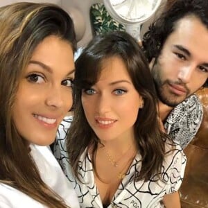 Iris Mittenaere, Elsa Esnoult et Anthony Colette pendant les répétitions de Danse avec les stars saison 10, Instagram, octobre 2019